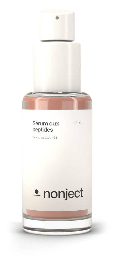 Flacon du sérum aux peptides Nonject